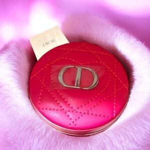 Dior Pink Quilted Heart Compact Mirror - new in box - beauty